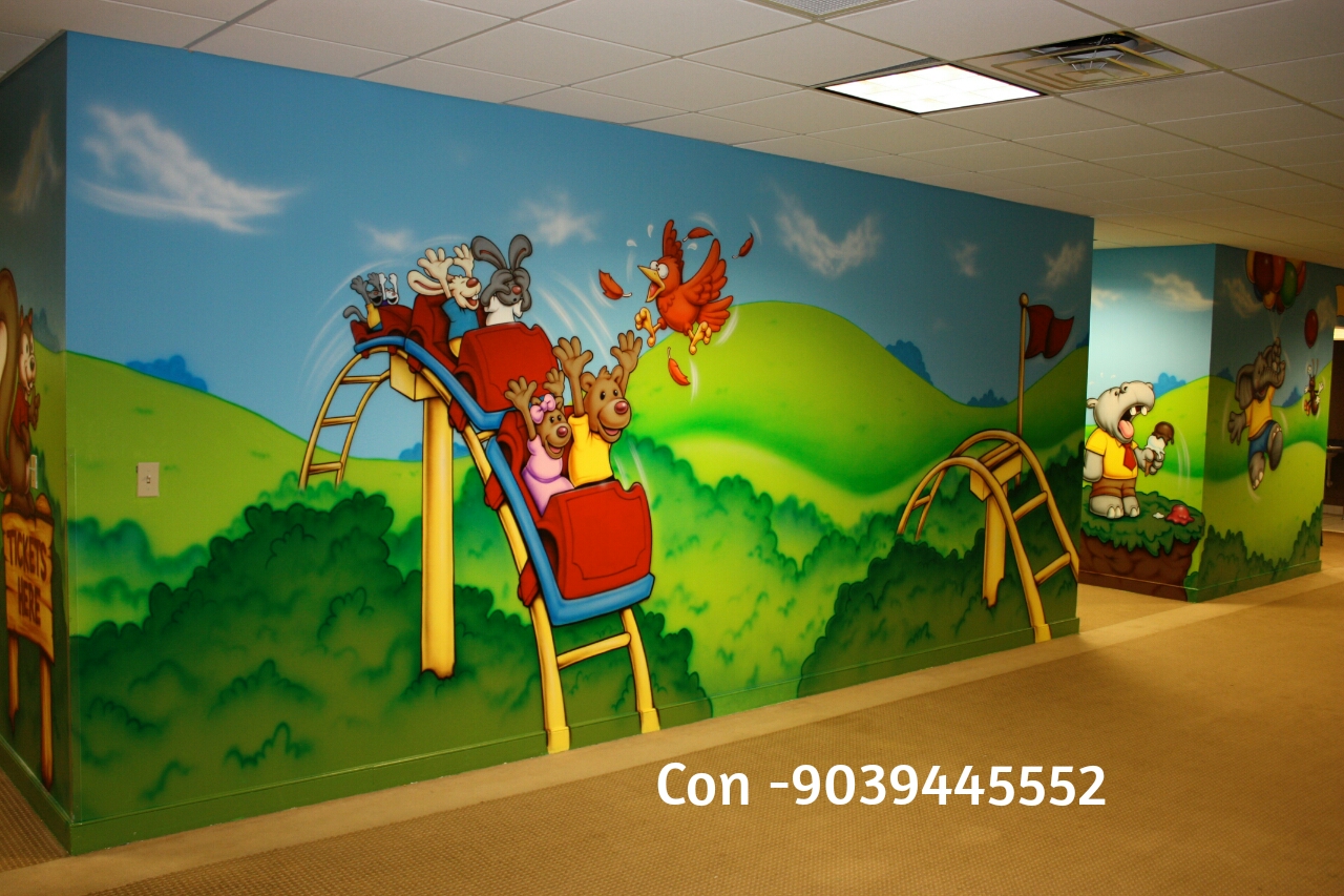 Play School Wall Painting Nursery School Wall Painting Artist