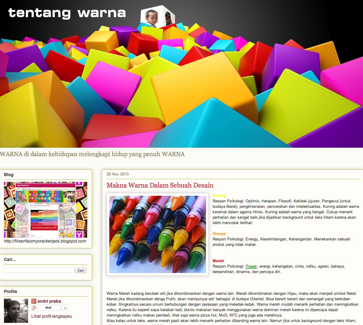 Blog Tentang Warna