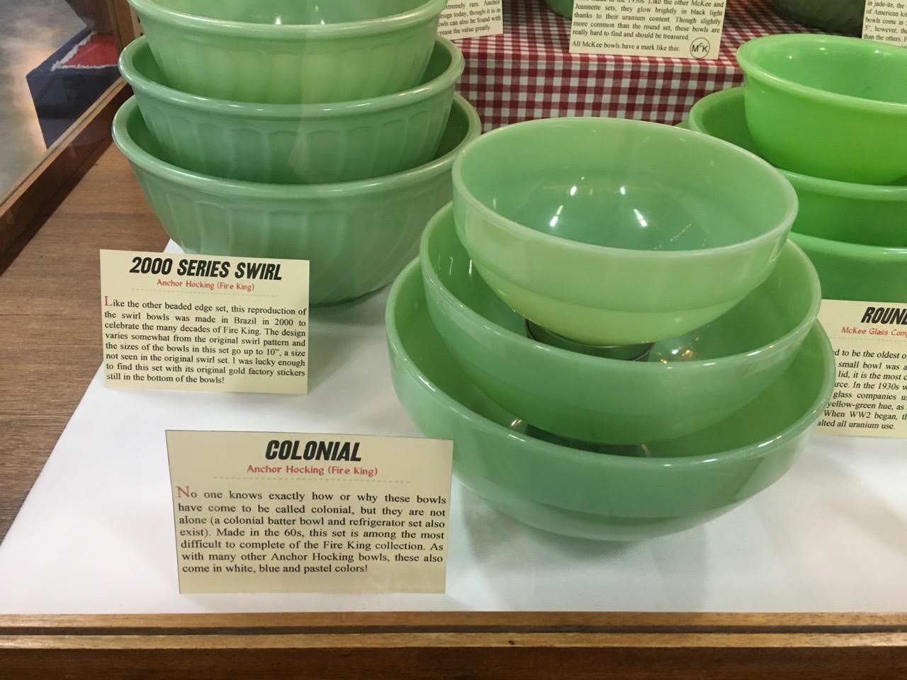 Jadeite #11 Mixing or Batter Bowl with Pour Spout-Uranium - Ruby Lane