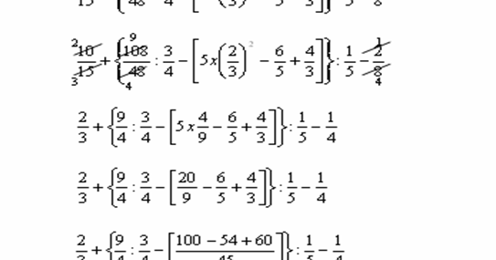 Matematica Scuola Secondaria 1 Grado Espressioni Con Le Frazioni