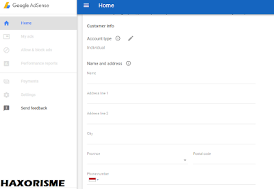 Data Pendaftaran Adsense Non Hosted Data Pendaftaran Adsense Non Hosted