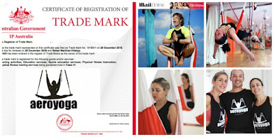 AEROYOGA®, CERTIFIED TRADEMARK ALSO IN AUSTRALIA!