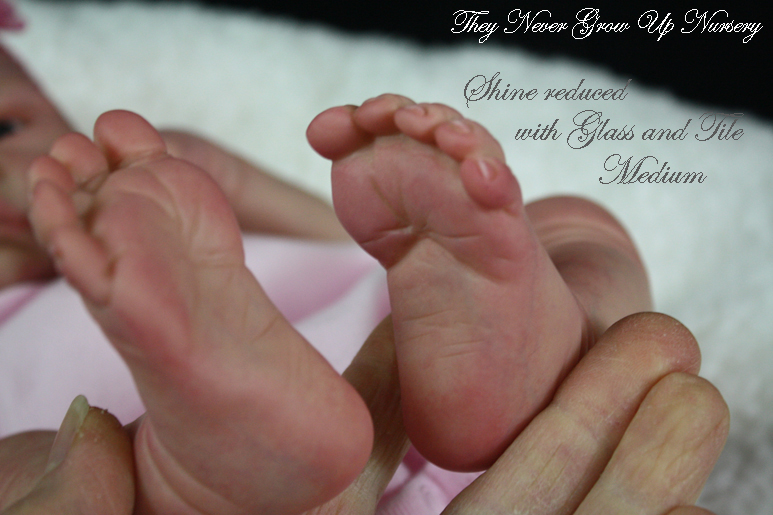 TheyNeverGrowUpNursery Air dry Tile and Glass Medium works nice on shine!