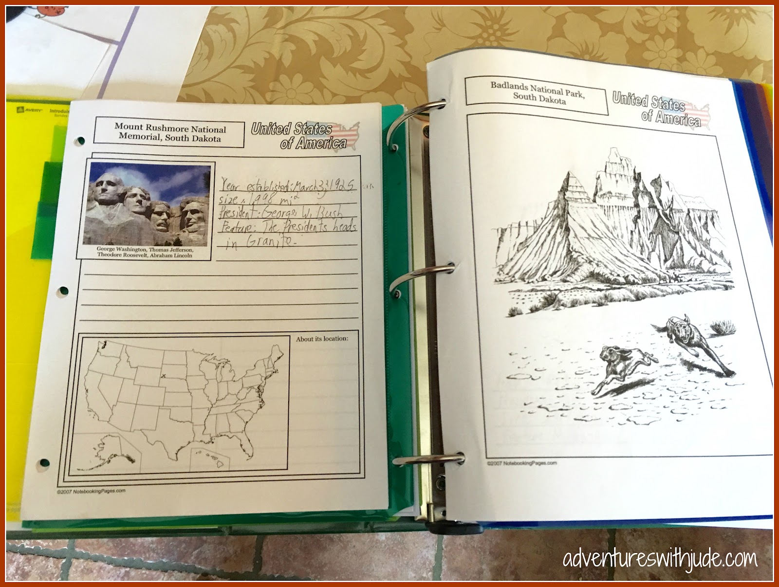 Book report notebooking page 07 picture