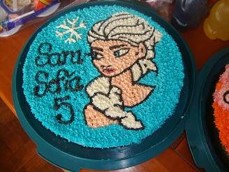 Elsa de Frozen pastel o torta 