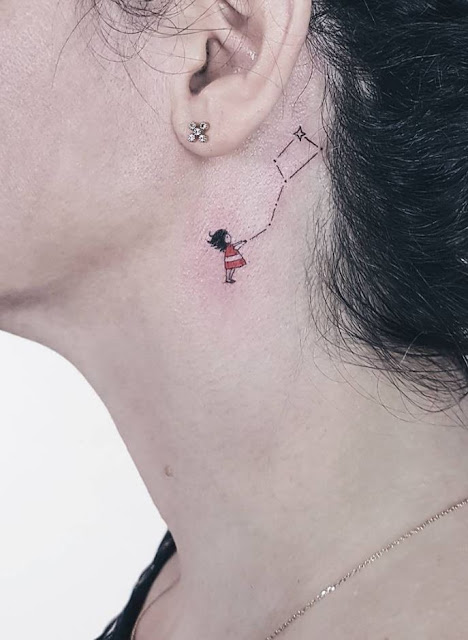 Mini tatuagens femininas super fofinhas Mini tatuagens femininas super fofinhas