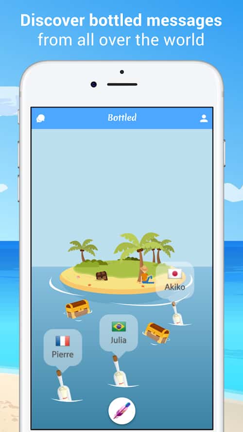 Top 5 chatting apps with strangers hindi me Bottled – Message in a Bottle