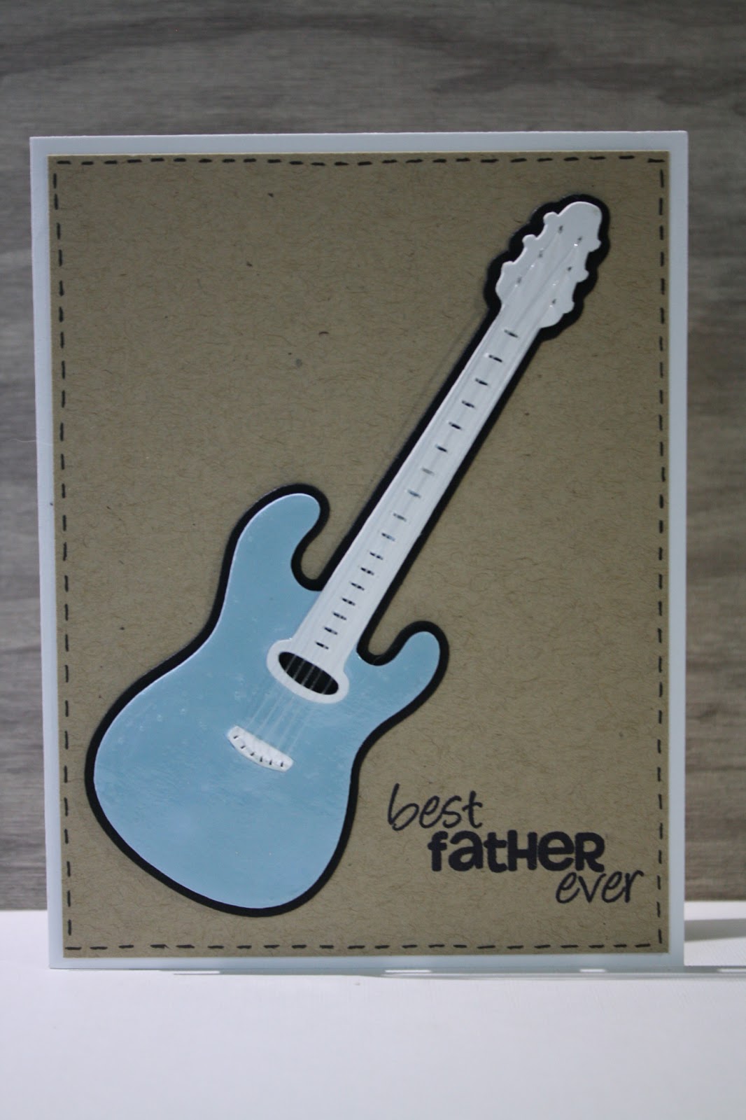 redheaded crafter: Father's Day Guitar Card