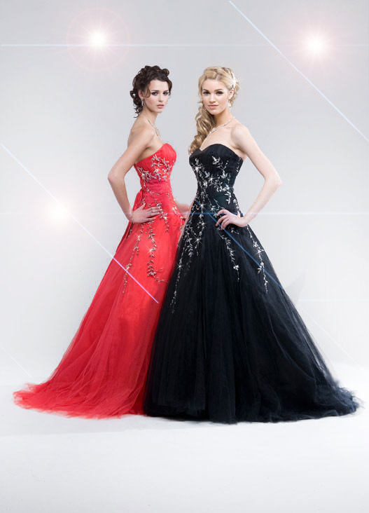 Black Red Prom Dresses 40