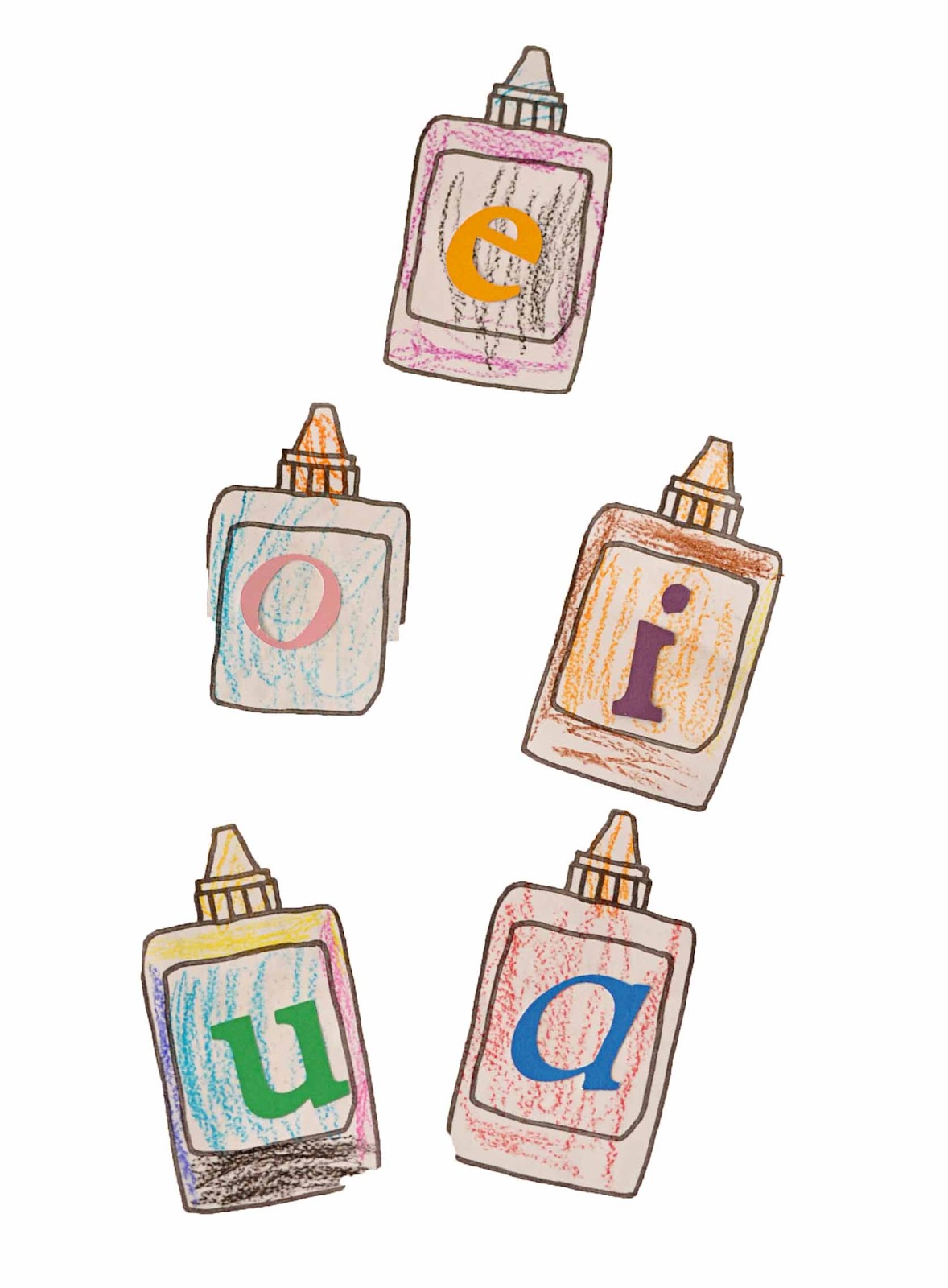 Children's Learning Activities Sticky Vowels