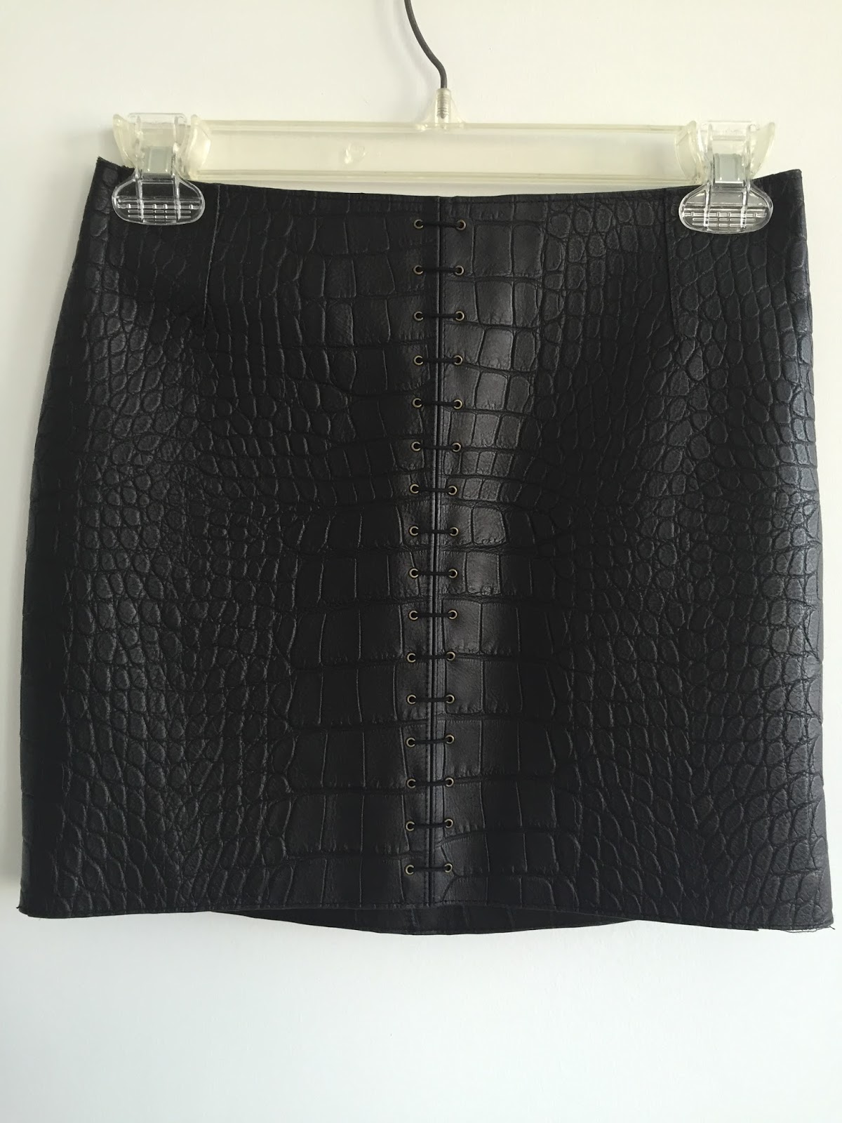 Shop Pink Horrorshow: Alexander Wang Leather Skirt