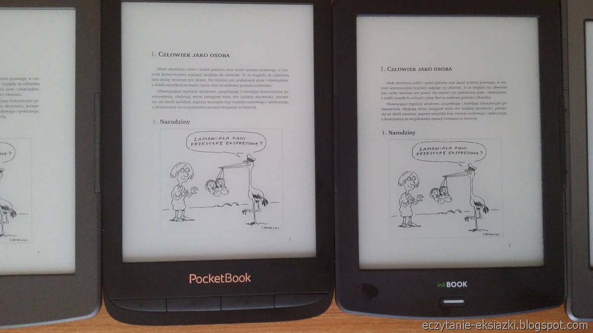 PocketBook Touch Lux 4 i InkBOOK LUMOS – porównanie ekranów