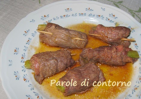 involtini con mortadella e sedano