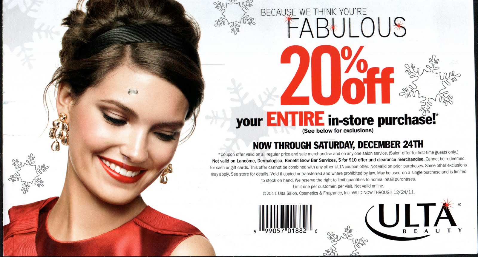 Faith Love: Ulta Coupon 20% Off Entire Purchase Expires 12/24/11 Faith Love: Ulta Coupon 20% Off Entire Purchase Expires 12/24/11