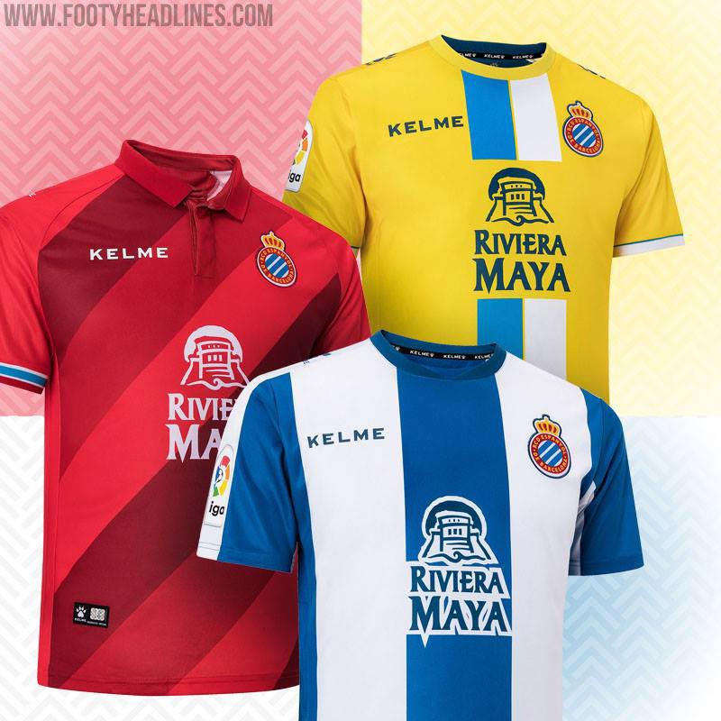 ESPANYOL RCD Official Kelme Away Football Shirt 2018-2019 NEW Jersey Camiseta 