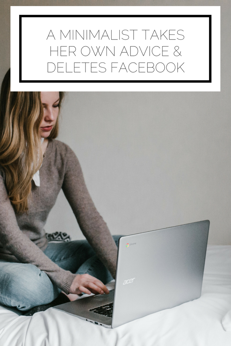 Click to read now or pin to save for later! Have you considered deleting Facebook or taking a break from social media? Here's my experience and the extra push you may need to simplify your social presence and embrace minimalism Click to read now or pin to save for later! Have you considered deleting Facebook or taking a break from social media? Here's my experience and the extra push you may need to simplify your social presence and embrace minimalism
