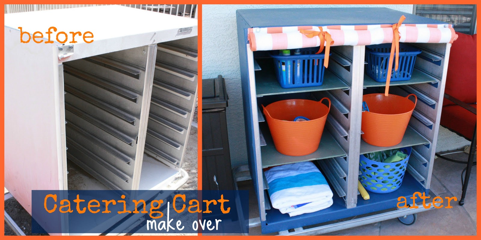Our Forever House Back Yard Upgrade Catering Cart Makeover