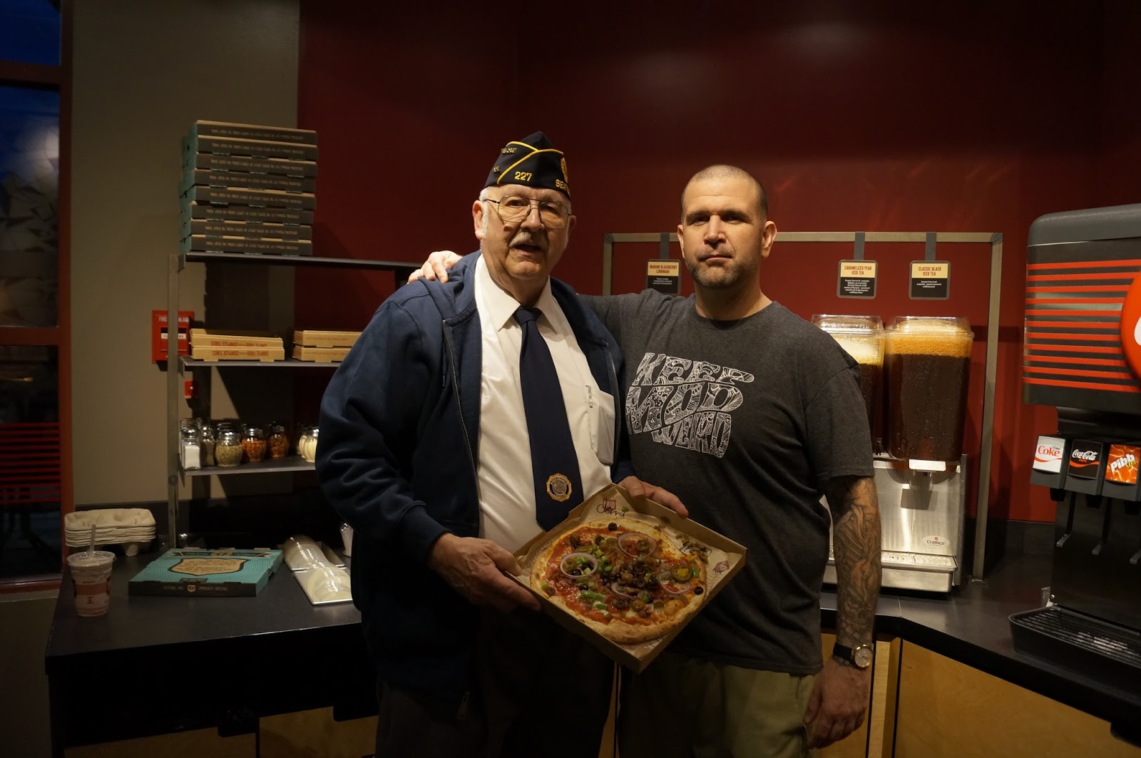 Shoreline Area News Photo MOD gives free pizza to veterans on Veteran