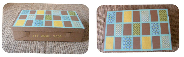caja patchwork con washi tape