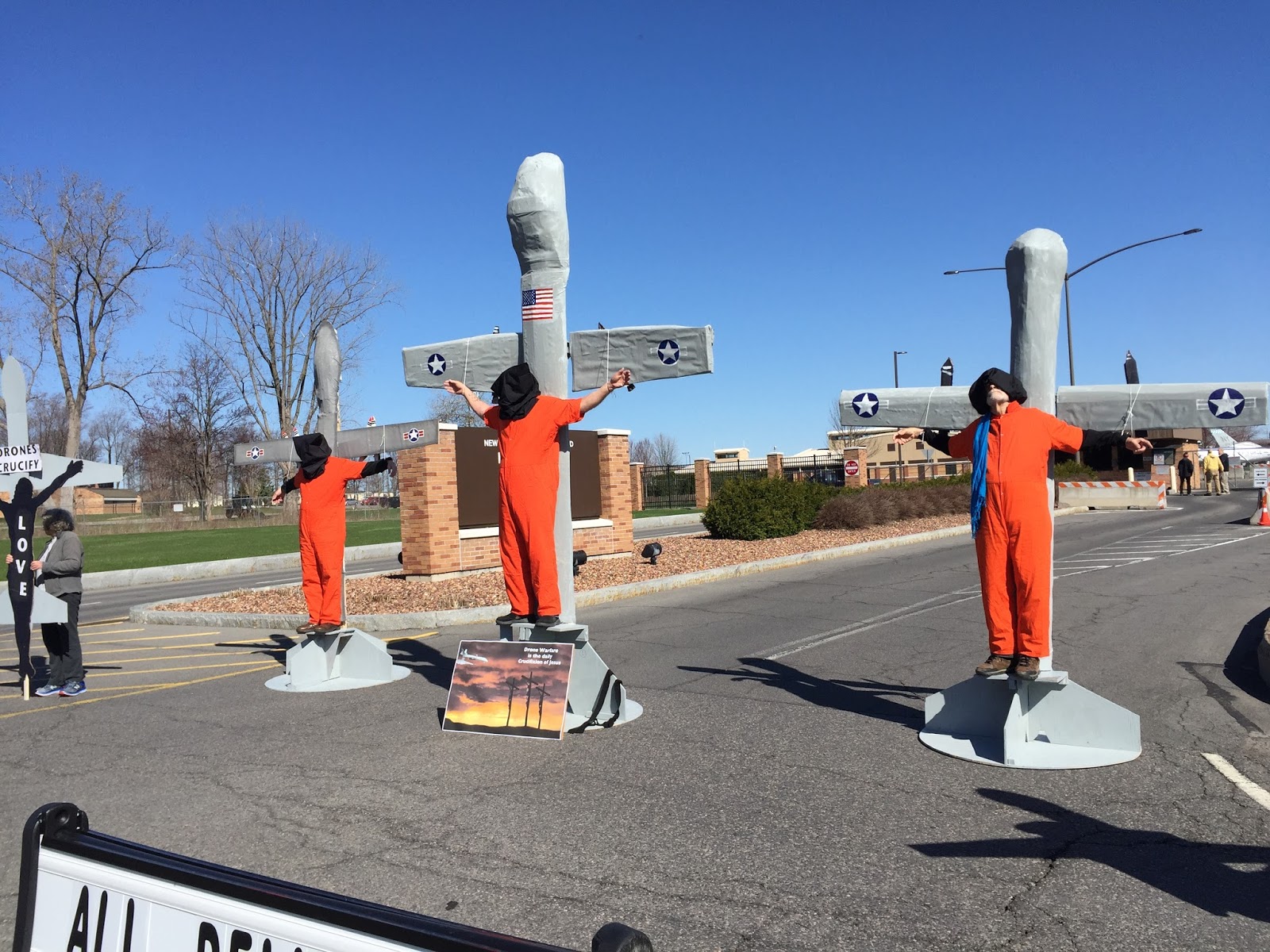 Organizing Notes Good Friday Action at Hancock Drone Base in New York