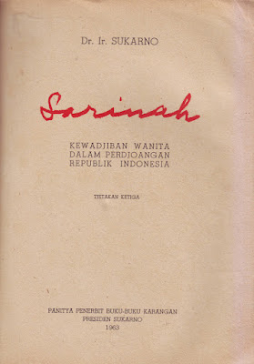 Buku Karya Presiden Sukarno Sarinah Cetakan 1963