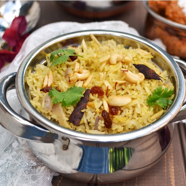 Zafrani Pulao/ Saffron Rice/ Hyderabadi Zafrani Pulao