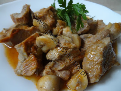 Gulasz z indyka z pieczarkami Gulasz z indyka z pieczarkami