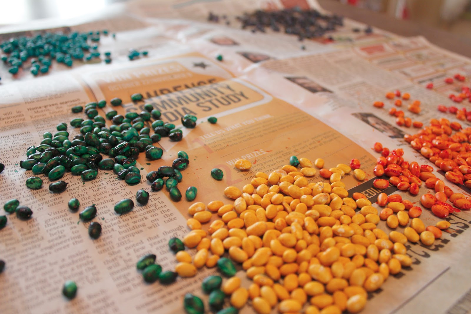 creativecasey Bean Painting + Kid Friendly Art Project