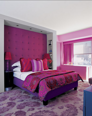 Elegance Purple Bedroom Decoration | Trend Homes