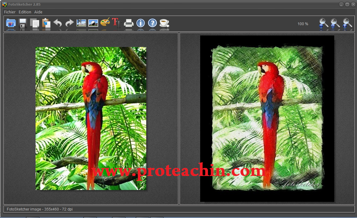 تحميل برنامج FotoSketcher لجعل الصور في أشكال كارتونية أو كأنها مرسومة بالقلم