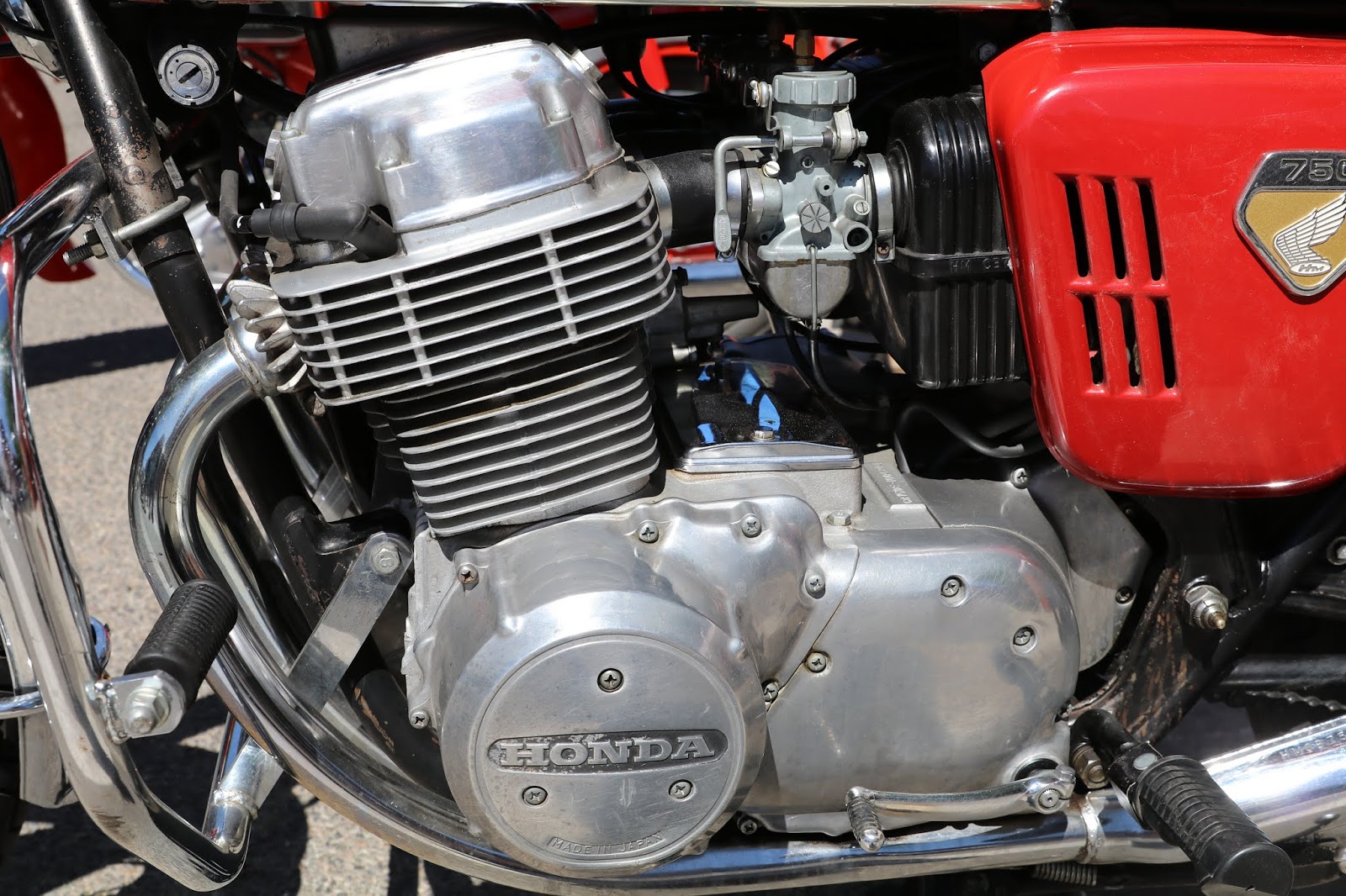 OldMotoDude: 1969 Honda 750 K0 with sandcast engine on display at the