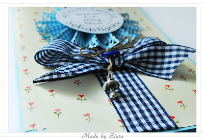 scrapbooking kartka narodziny gratulacje