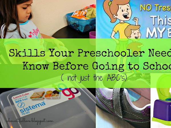 Skills Your Preschooler Needs to Know Before Going to  School