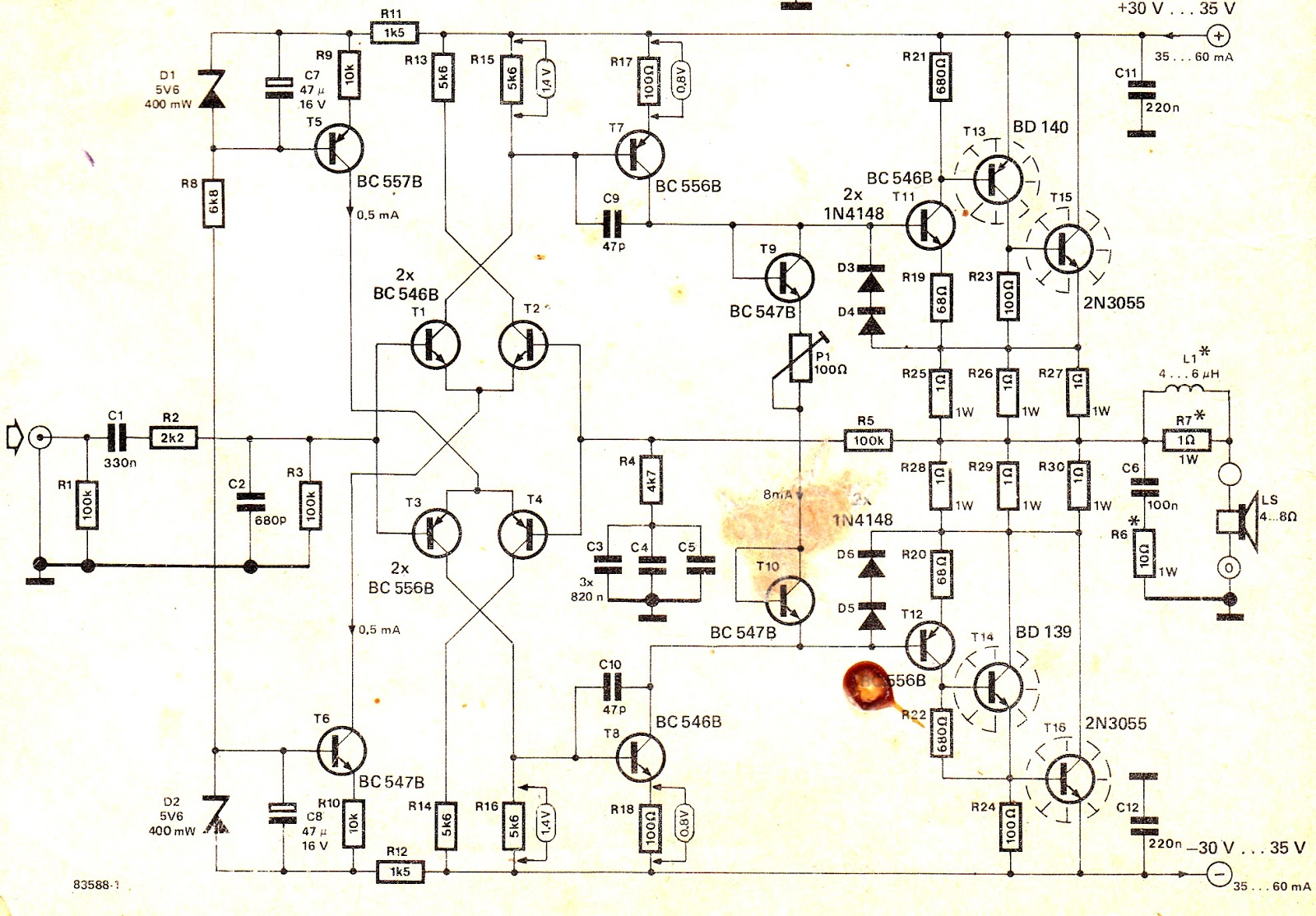 How to Make a Hi-Fi 100 Watt Amplifier Circuit Using 2N3055 Transistors