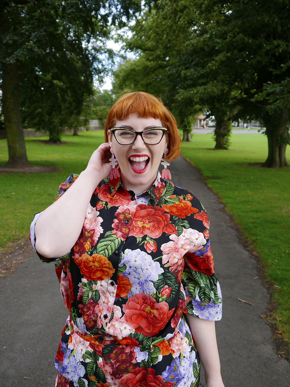 Excited to embrace a full on floral look featuring Monki and Julia de Klerk