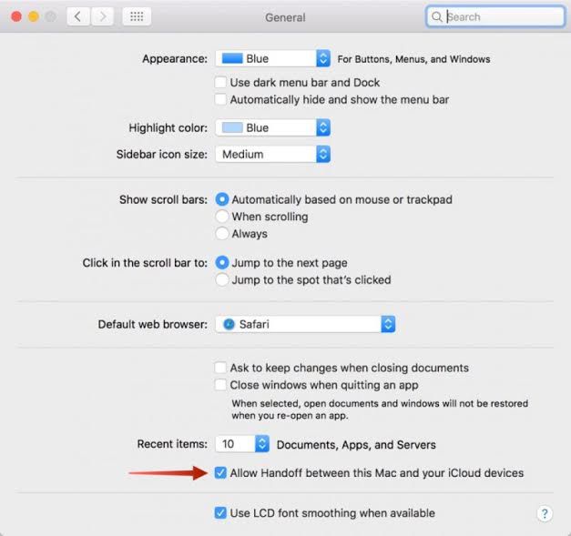 activated the feature Handoff on your Mac