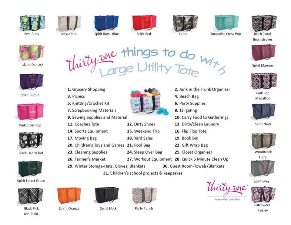ORGANIZING abc's Who Needs a Large Utility Tote?