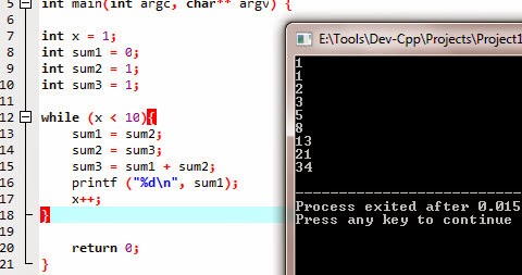 Write a program to generate the fibonacci series