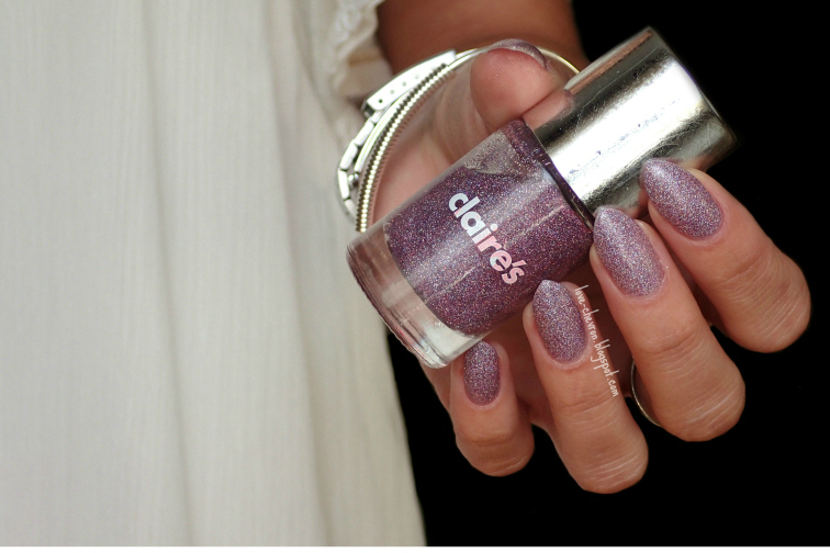 Lilac Glitter Nail Polish Magical Unicorn Claire's nail polish