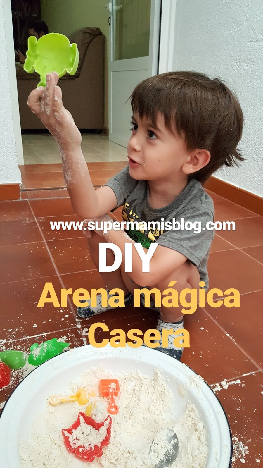 Aprende a hacer arena mágica en casa para niños