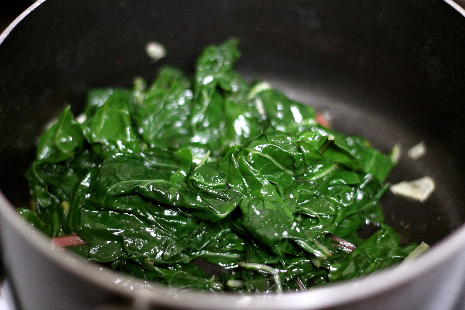 Apricot Wild Duck with Swiss Chard and Goat Cheese Polenta