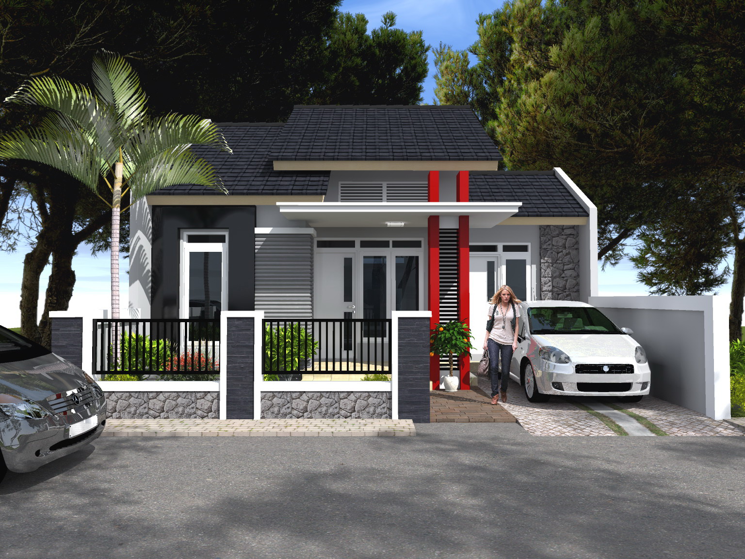 Rumah. Type 36. Rumah minimalis modern. New modernist type. Type 36.