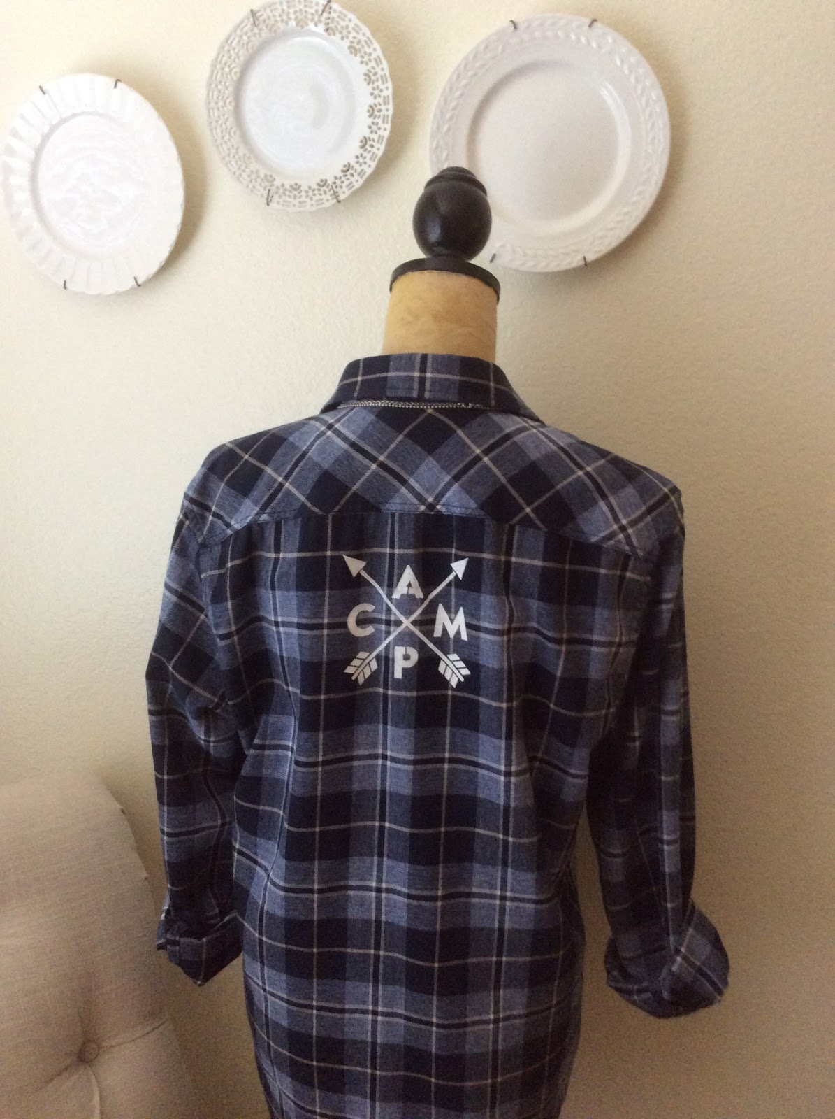 Fresh Vintage by Lisa S How to Upcycle Flannel Shirts with Bleach and