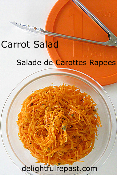 Grated Carrot Salad-Salade de Carottes Rapees by Delightful Repast