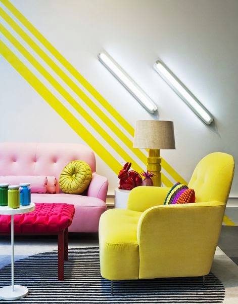 Eye For Design Decorating With The Pink Yellow Color Combination In This Pink Yellow Combination The Golden Walls Harmonize Well With Other Trendy Shades Of To Make An Exuberant E
