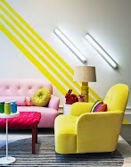 Pink And Yellow Bedroom Ideas : Pink And Yellow Bedroom Ideas And Photos Houzz : Living room features a blue velvet tufted sofa with hot pink and yellow pillows and a gold and black coffee table.