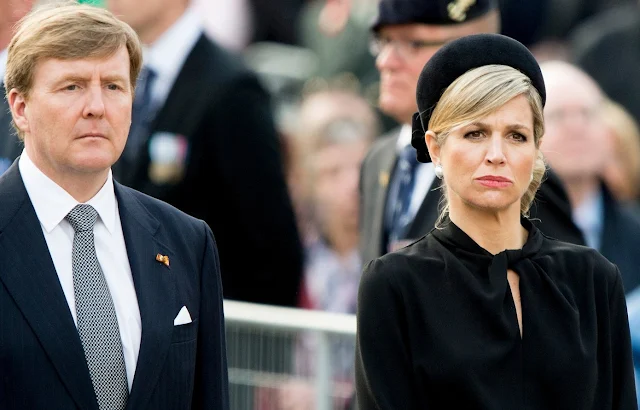 King Willem-Alexander and Queen Maxima of The Netherlands attended the National Remembrance ceremony at the National Monument on Dam Square in Amsterdam