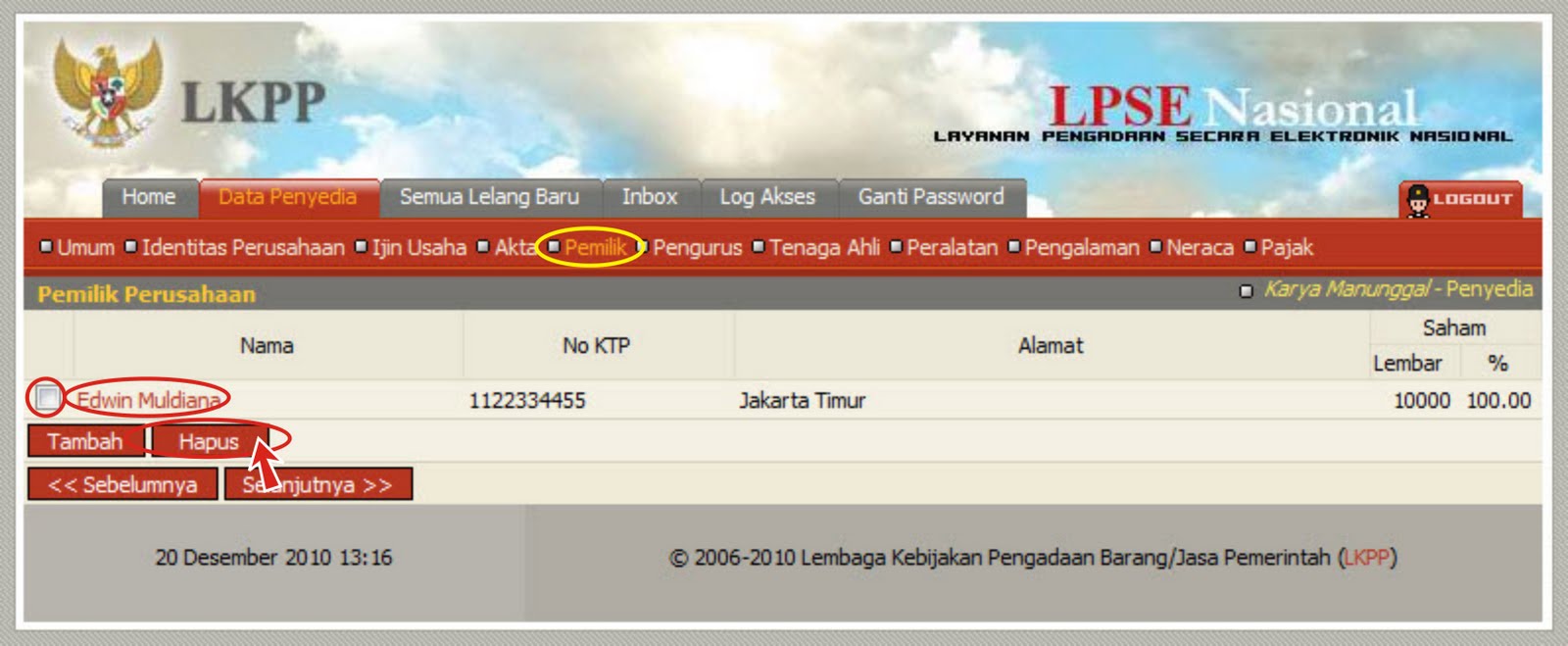 CARA UPLOAD,ENKRIPSI, DAFTAR DI LPSE SELURUH INDONESIA