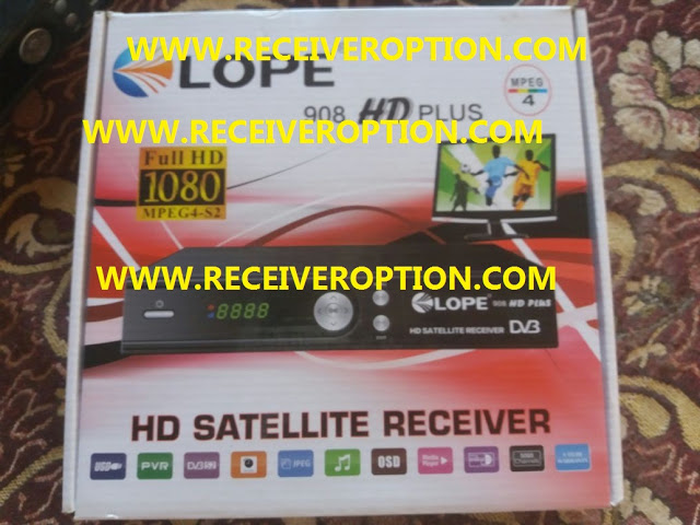 LOPE 908 HD PLUS RECEIVER POWERVU KEY NEW SOFTWARE BY USB