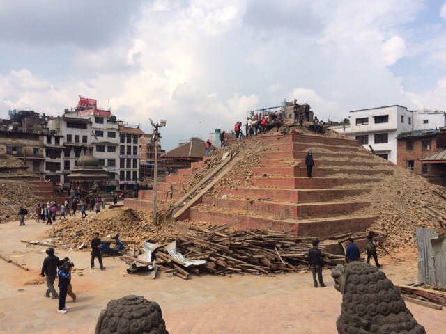 Kathmandu Durbar Square after earthquake
